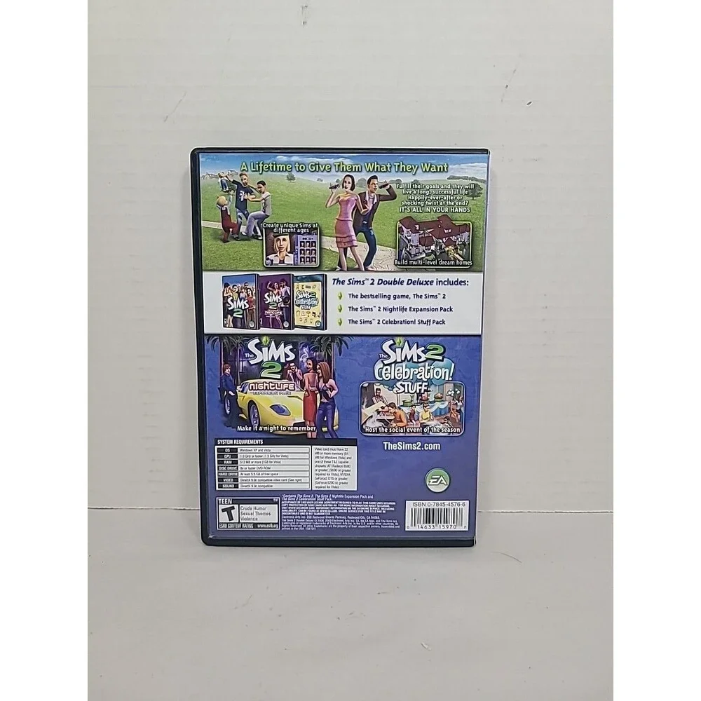 The Sims 2 Double Deluxe Expansion 2008 DVD-Rom PC Game Electronic Arts